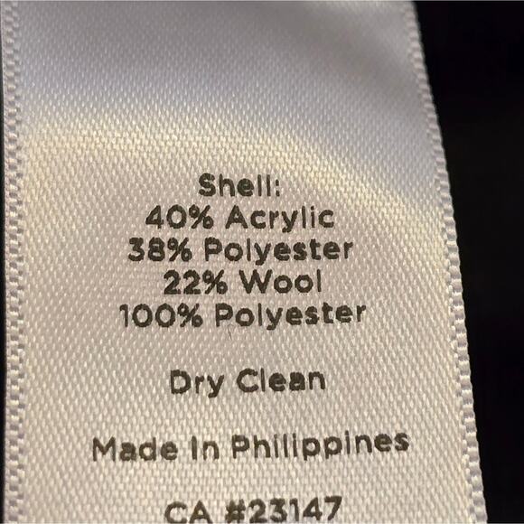 Talbots Plaid Tweed Boulce Fringe Pink Wool Blend Pencil Skirt‎ Size 4 - Picture 10 of 11